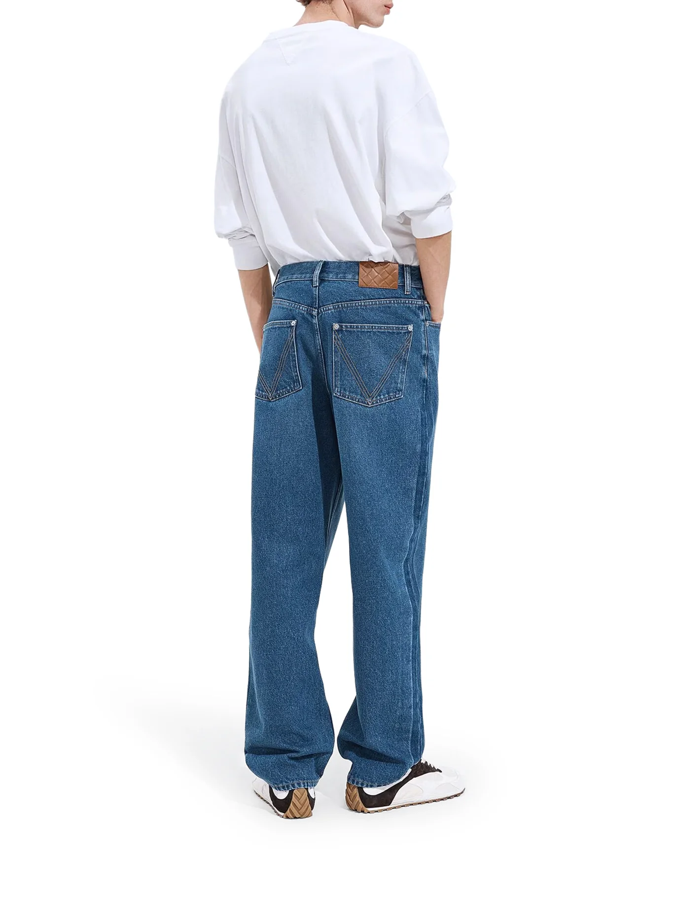 JEANS WIDE LEG IN DENIM DI COTONE - Image 3