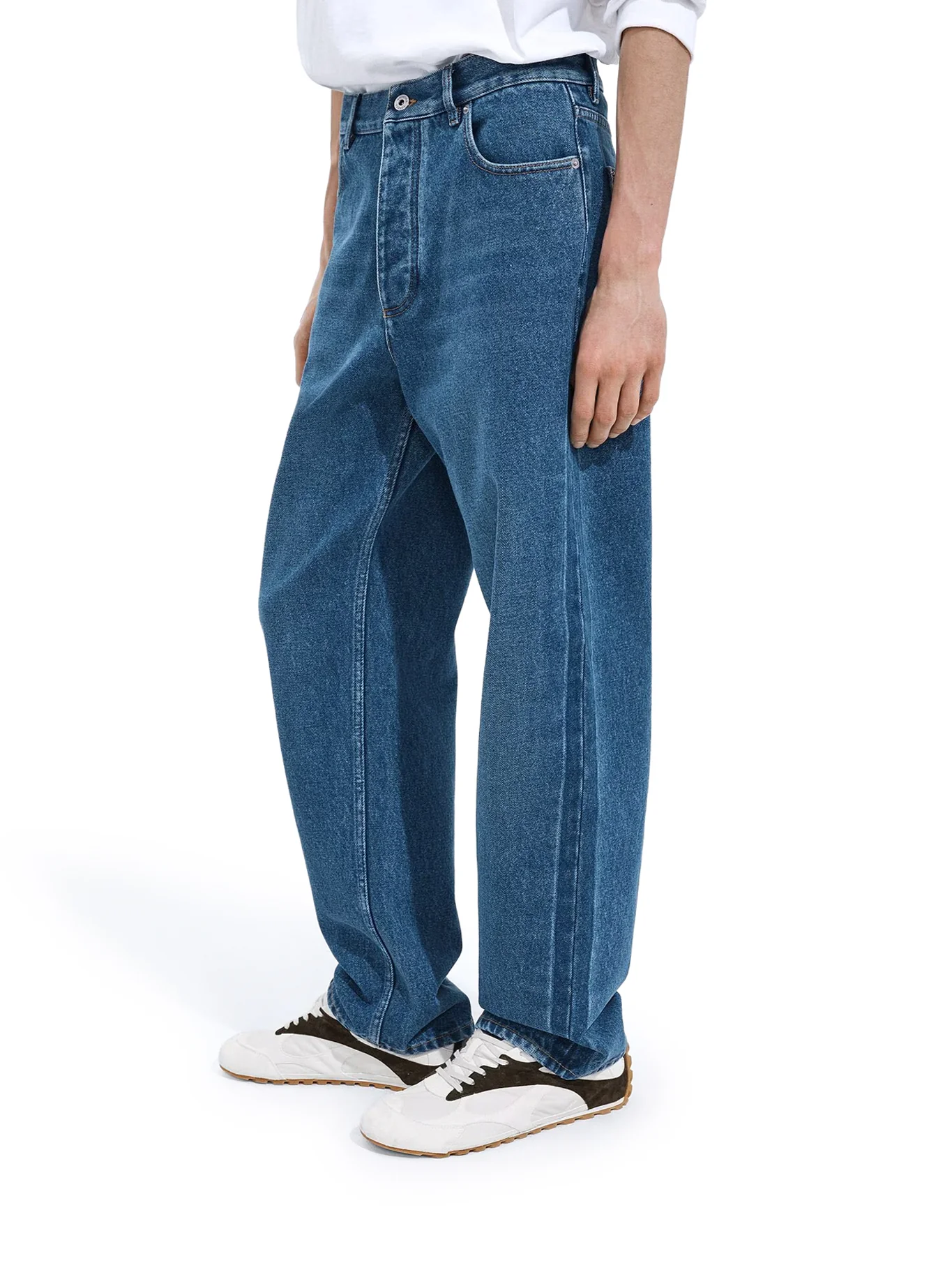 JEANS WIDE LEG IN DENIM DI COTONE - Image 4