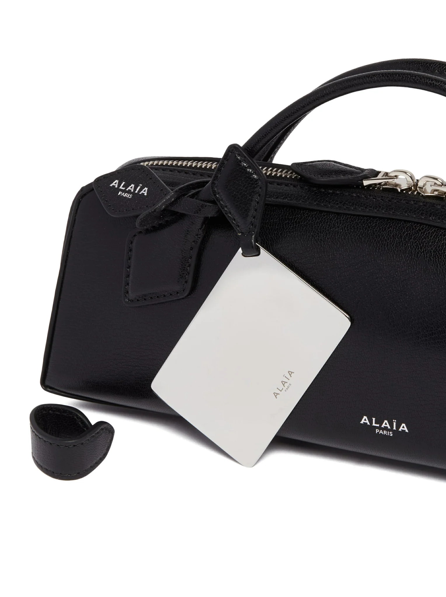 POCHETTE LE TECKEL IN PELLE DI CAPRA LUCIDA - Image 5